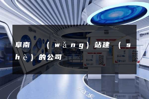 阜南縣網(wǎng)站建設(shè)的公司
