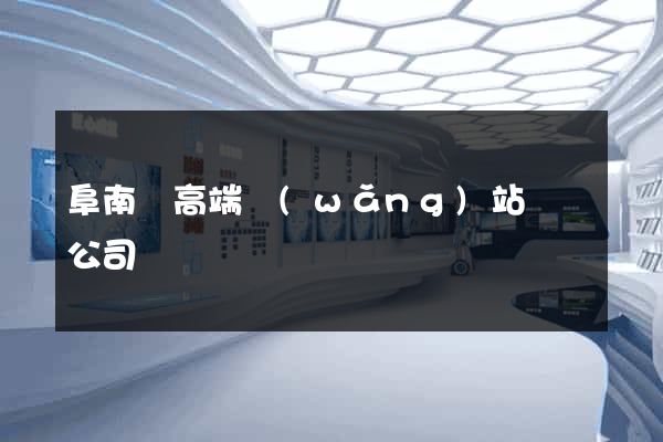 阜南縣高端網(wǎng)站設計公司