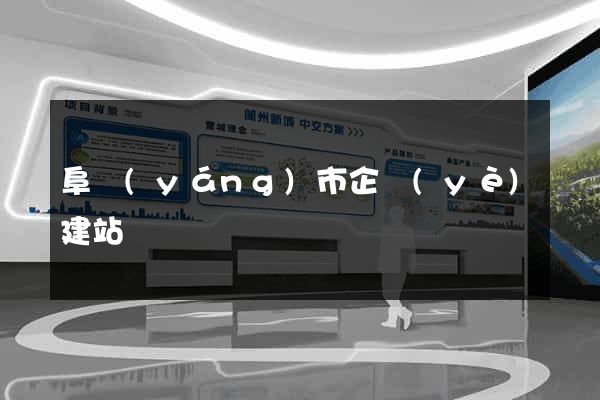 阜陽(yáng)市企業(yè)建站