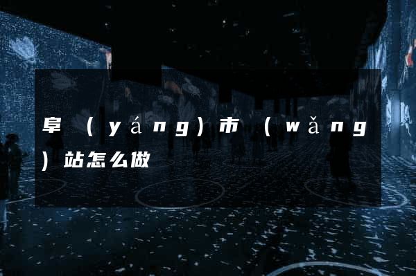 阜陽(yáng)市網(wǎng)站怎么做