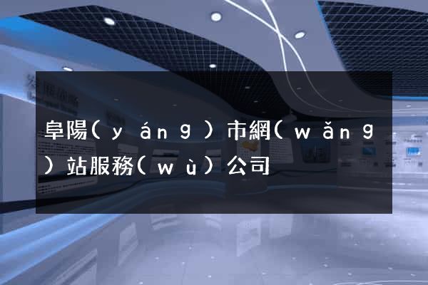 阜陽(yáng)市網(wǎng)站服務(wù)公司