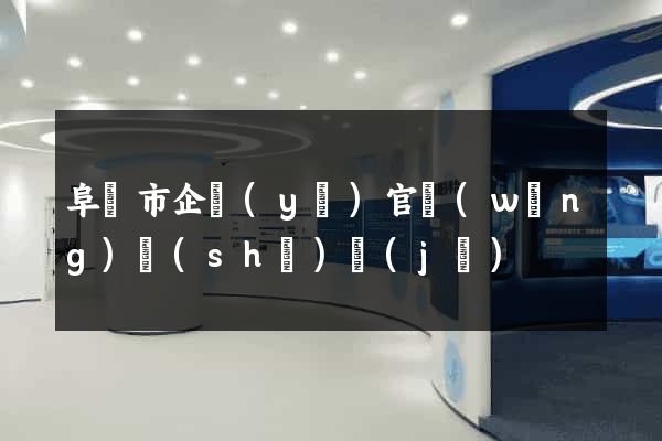 阜陽市企業(yè)官網(wǎng)設(shè)計(jì)