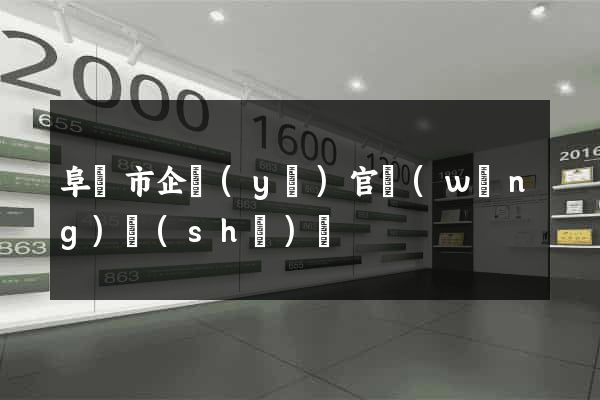 阜陽市企業(yè)官網(wǎng)設(shè)計
