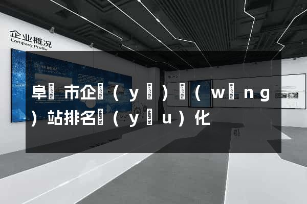 阜陽市企業(yè)網(wǎng)站排名優(yōu)化