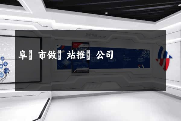 阜陽市做網站推廣公司