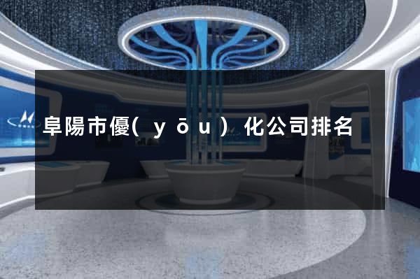 阜陽市優(yōu)化公司排名