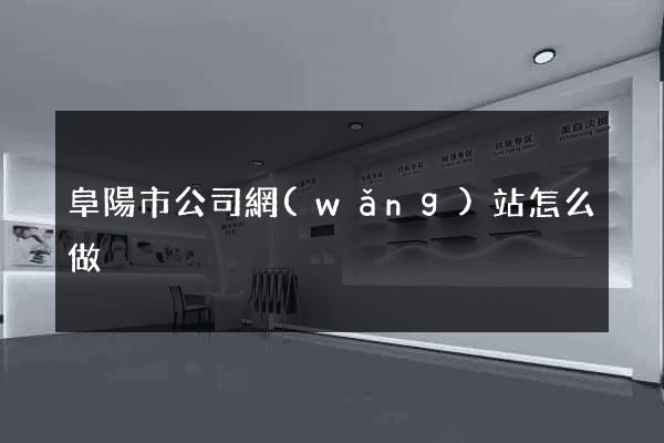 阜陽市公司網(wǎng)站怎么做
