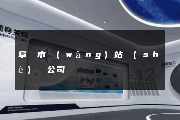 阜陽市網(wǎng)站設(shè)計公司
