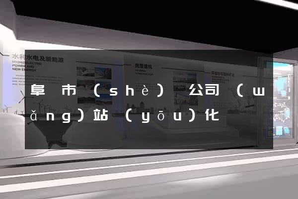 阜陽市設(shè)計公司網(wǎng)站優(yōu)化