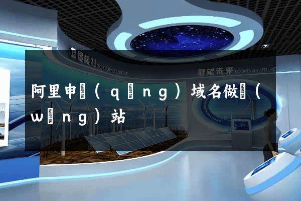 阿里申請(qǐng)域名做網(wǎng)站