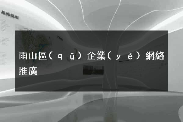 雨山區(qū)企業(yè)網絡推廣