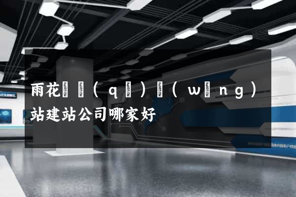 雨花臺區(qū)網(wǎng)站建站公司哪家好