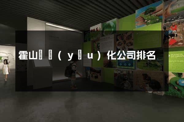 霍山縣優(yōu)化公司排名