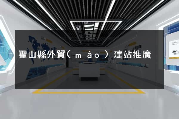 霍山縣外貿(mào)建站推廣