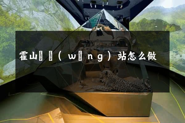 霍山縣網(wǎng)站怎么做