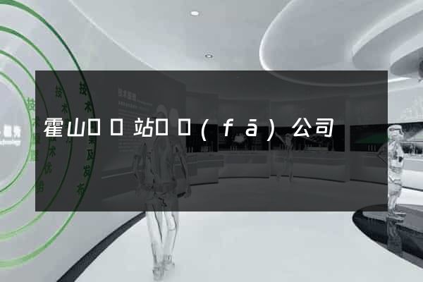 霍山縣網站開發(fā)公司