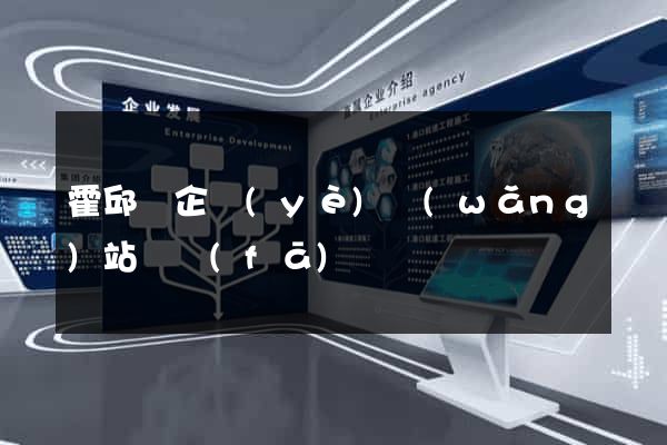 霍邱縣企業(yè)網(wǎng)站開發(fā)