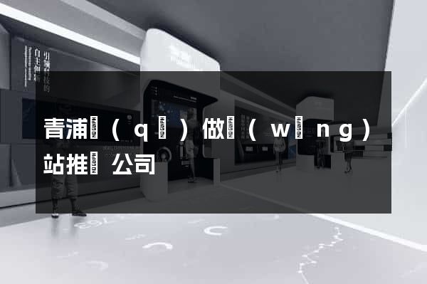 青浦區(qū)做網(wǎng)站推廣公司