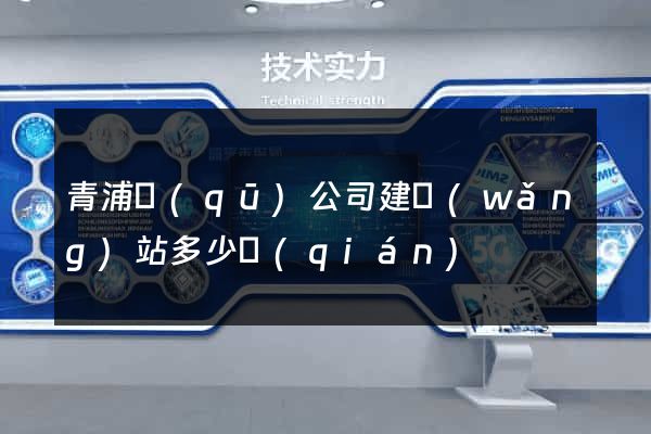 青浦區(qū)公司建網(wǎng)站多少錢(qián)