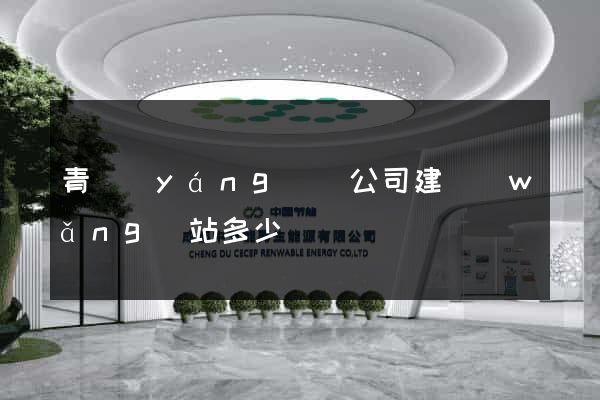 青陽(yáng)縣公司建網(wǎng)站多少錢