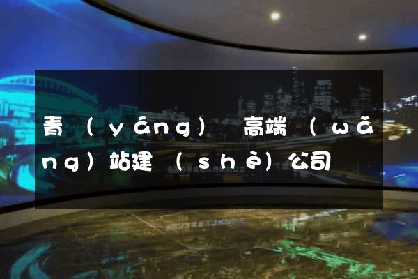青陽(yáng)縣高端網(wǎng)站建設(shè)公司