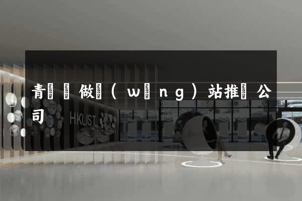 青陽縣做網(wǎng)站推廣公司