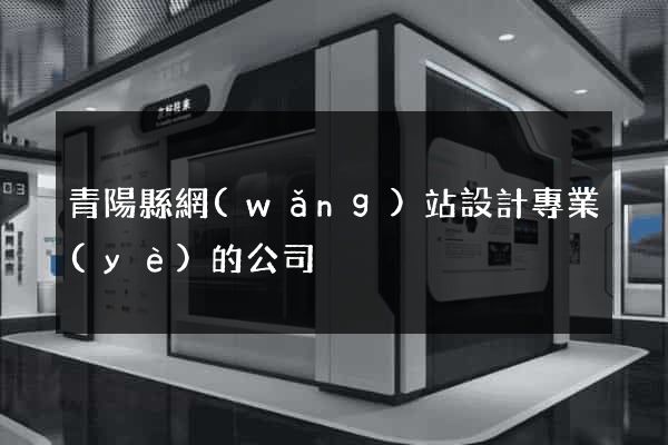 青陽縣網(wǎng)站設計專業(yè)的公司