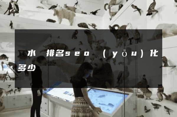 響水縣排名seo優(yōu)化多少錢