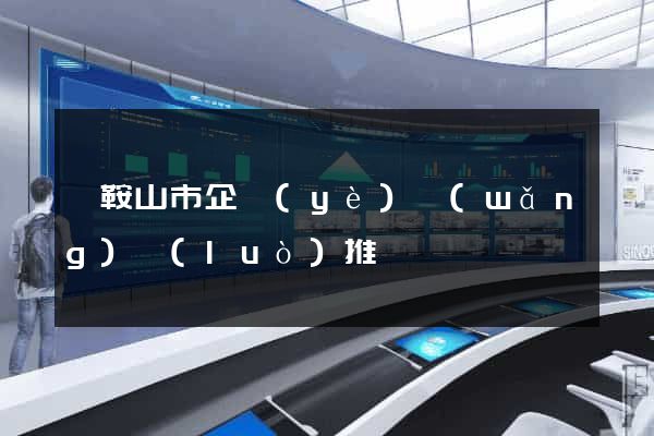 馬鞍山市企業(yè)網(wǎng)絡(luò)推廣
