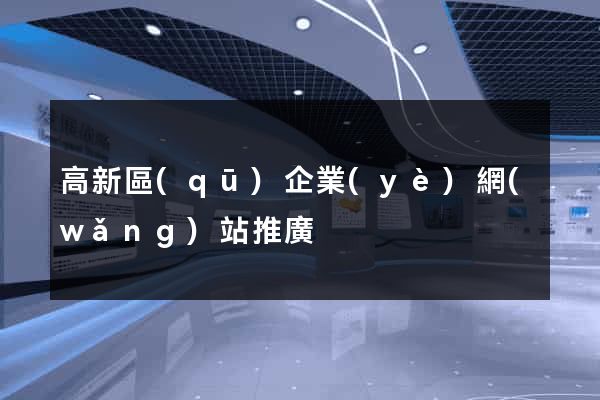 高新區(qū)企業(yè)網(wǎng)站推廣