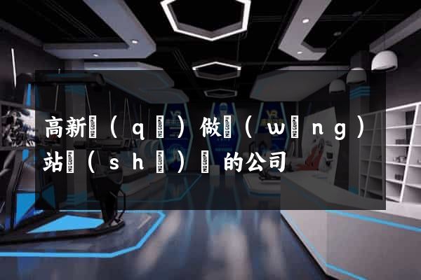高新區(qū)做網(wǎng)站設(shè)計的公司