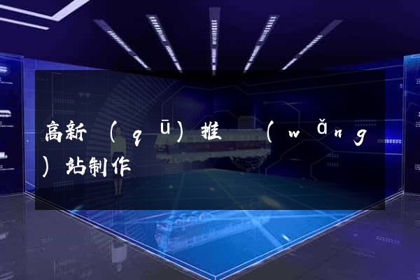 高新區(qū)推廣網(wǎng)站制作