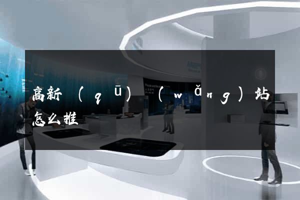 高新區(qū)網(wǎng)站怎么推廣