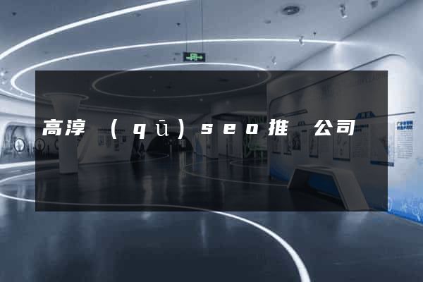 高淳區(qū)seo推廣公司