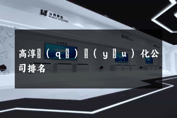 高淳區(qū)優(yōu)化公司排名