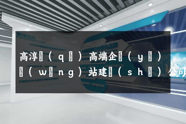 高淳區(qū)高端企業(yè)網(wǎng)站建設(shè)公司