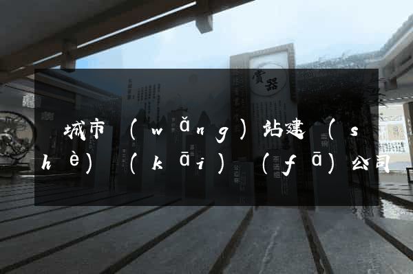 鹽城市網(wǎng)站建設(shè)開(kāi)發(fā)公司
