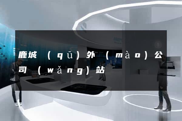 鹿城區(qū)外貿(mào)公司網(wǎng)站