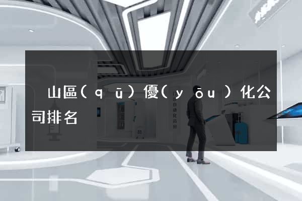 黃山區(qū)優(yōu)化公司排名