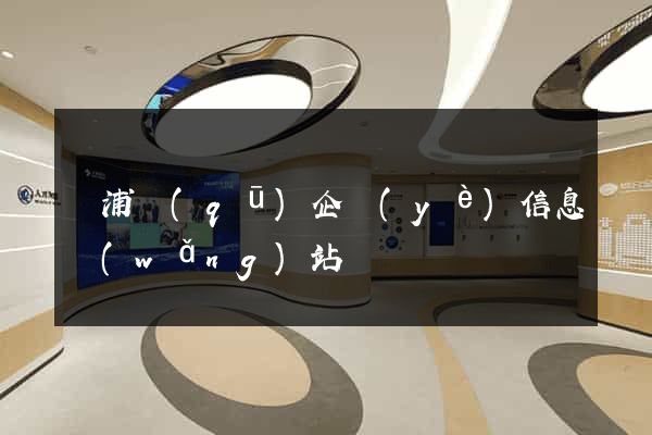 黃浦區(qū)企業(yè)信息網(wǎng)站