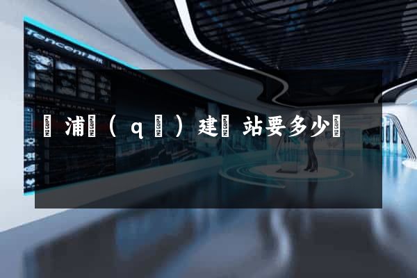 黃浦區(qū)建網站要多少錢