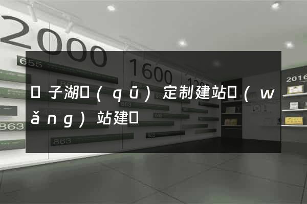 龍子湖區(qū)定制建站網(wǎng)站建設