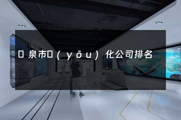 龍泉市優(yōu)化公司排名