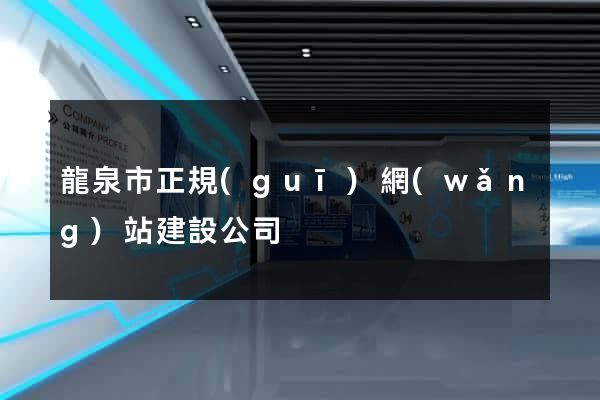 龍泉市正規(guī)網(wǎng)站建設公司