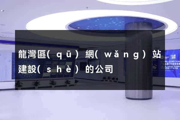 龍灣區(qū)網(wǎng)站建設(shè)的公司