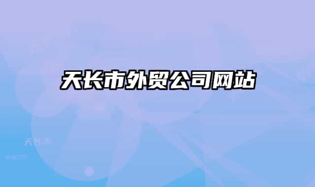 天長(zhǎng)市外貿(mào)公司網(wǎng)站