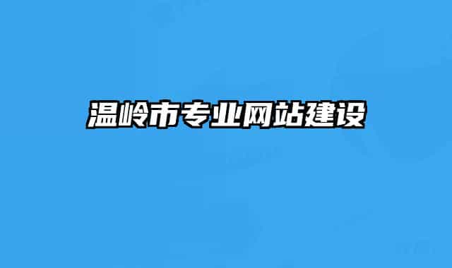 溫嶺市專業(yè)網(wǎng)站建設(shè)