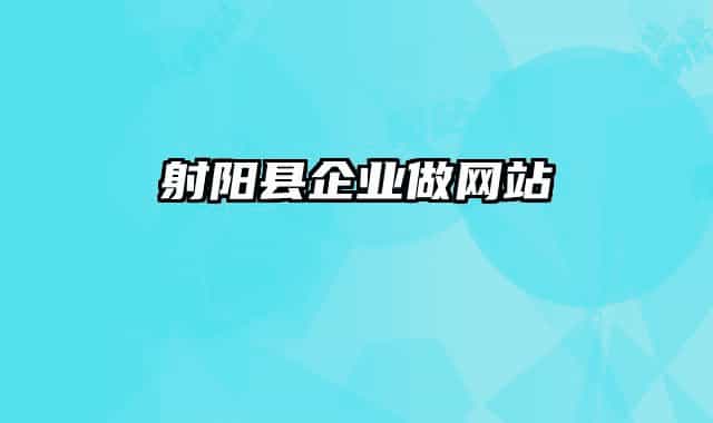 射陽縣企業(yè)做網站