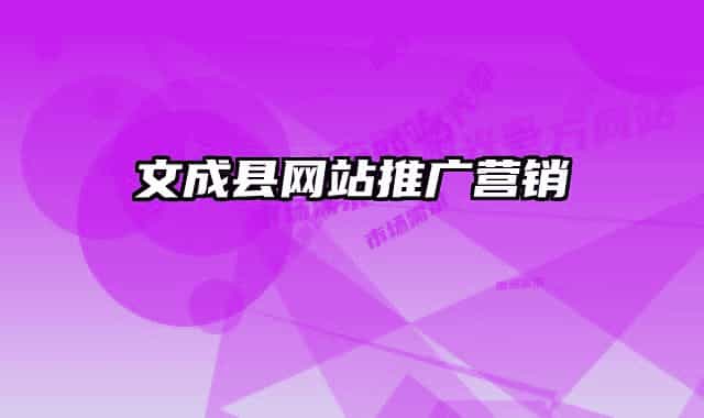 文成縣網(wǎng)站推廣營(yíng)銷