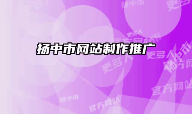 揚(yáng)中市網(wǎng)站制作推廣